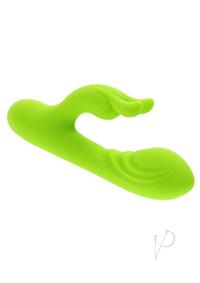 Brat Bunny Rechargeable Silicone Rabbit Vibrator - Green