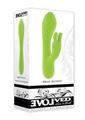 Brat Bunny Rechargeable Silicone Rabbit Vibrator - Green