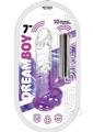 Wet Dreams Dream Boy Jelly Vibrating Dildo 7In - Clear/purple