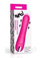 Bang! Thrusting Rechargeable Silicone Vibrator - Pink