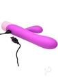 Bang! Clit Tapping Pulsing Rechargeable Silicone Rabbit Vibrator - Purple