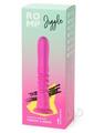 Romp Jiggle Rechargeable Silicone Thrusting Vibrating Dildo with Suction Cup - Pink