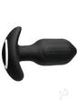 Bang! Bumpy Vibrating Rechargeable Silicone Butt Plug - Black