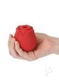 M`lady Rose Silicone Rechargeable Clitoral Suction Stimulator - Red