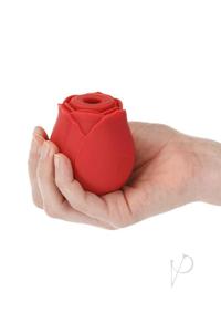 M`lady Rose Silicone Rechargeable Clitoral Suction Stimulator - Red
