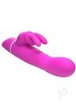 Bang! Thrusting Rechargeable Silicone Rabbit Vibrator - Purple