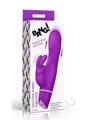Bang! Thrusting Rechargeable Silicone Rabbit Vibrator - Purple