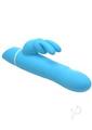 Bang! Rotating Beads Rechargeable Silicone Rabbit Vibrator- Blue
