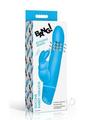Bang! Rotating Beads Rechargeable Silicone Rabbit Vibrator- Blue