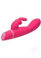 Bang! Come Hither Rechargeable Silicone Rabbit Vibrator - Pink