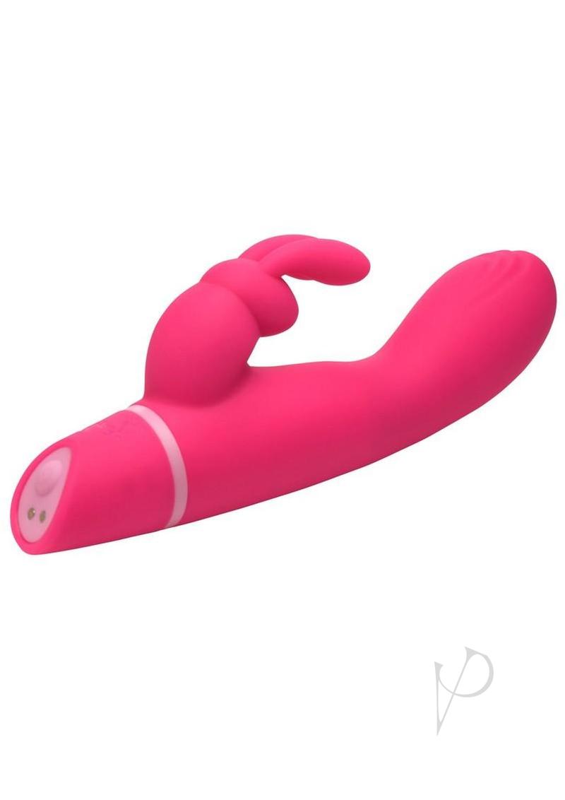 Bang! Come Hither Rechargeable Silicone Rabbit Vibrator - Pink