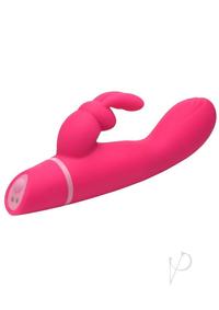 Bang! Come Hither Rechargeable Silicone Rabbit Vibrator - Pink