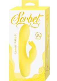 Sorbet Lemon Rechargeable Silicone Rabbit - Yellow