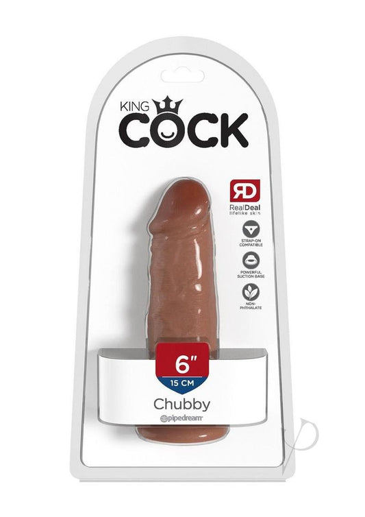 King Cock Chubby Dildo 6In - Caramel