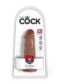 King Cock Chubby Dildo 6In - Caramel