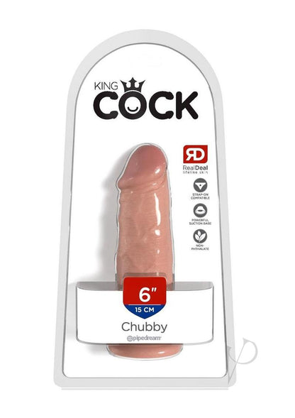 King Cock Chubby Dildo 6In - Vanilla