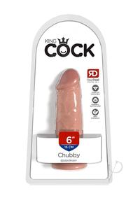 King Cock Chubby Dildo 6In - Vanilla