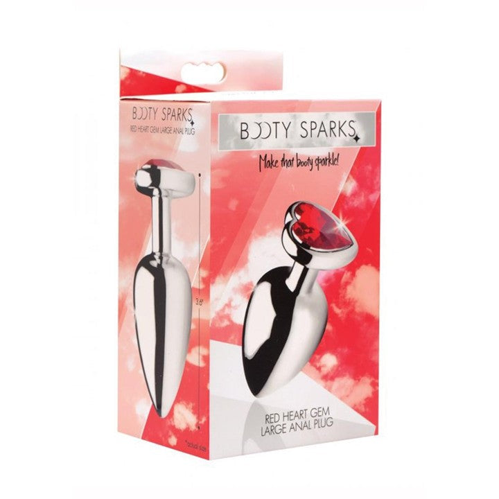 Cloud 9 Lingerie | Adult Toy Store in Corpus Christi | BOOTY SPARK RED HEART GEM ANAL PLUG