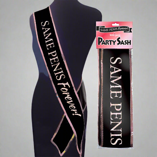Cloud 9 Lingerie | Buy Bachelorette Party Games & Favors in Corpus Christi | SAME PENIS FOREVER BRIDAL PARTY SASH