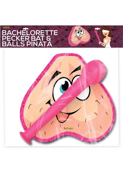 BACHELORETTE PINATA  - PECKER BAT & BALLS