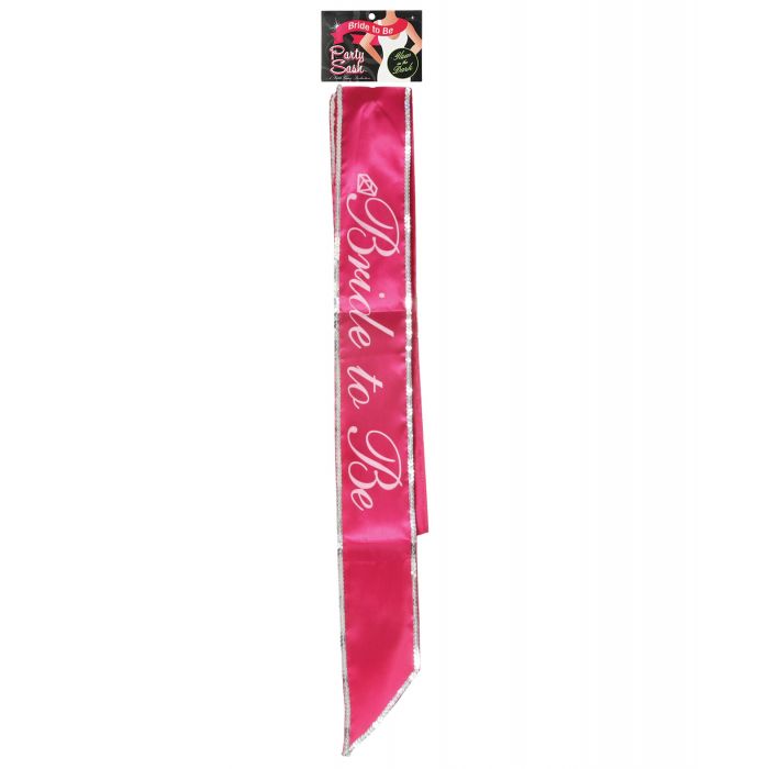 BRIDE TO BE PARTY SASH - HOT PINK