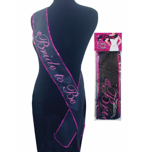 Cloud 9 Lingerie | Bachelorette Party Supplies in Corpus Christi | BRIDE TO BE BLACK SASH