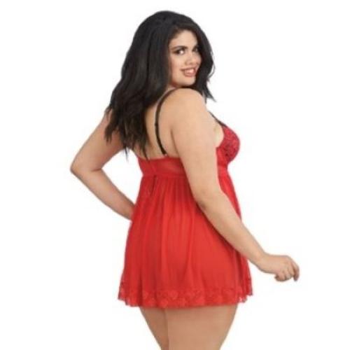 Cloud 9 Lingerie | Sexy Babydolls in Corpus Christi, Tx | Queen for the Night Babydoll Set for Plus Size Women