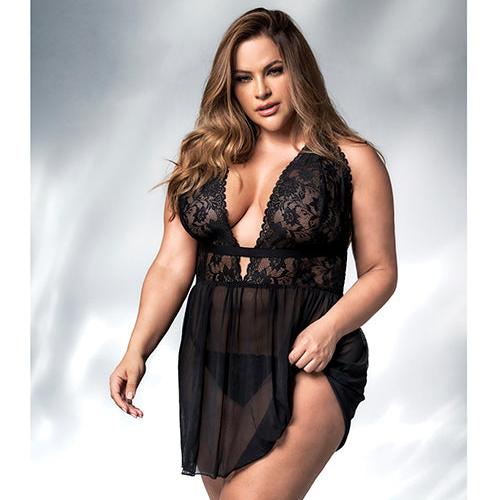 Cloud 9 Lingerie | Sexy Lingerie in Corpus Christi | TIMELESS ROMANCE BABYDOLL SET Available in Sizes S/M-L/XL-1X/2X-3X/4X