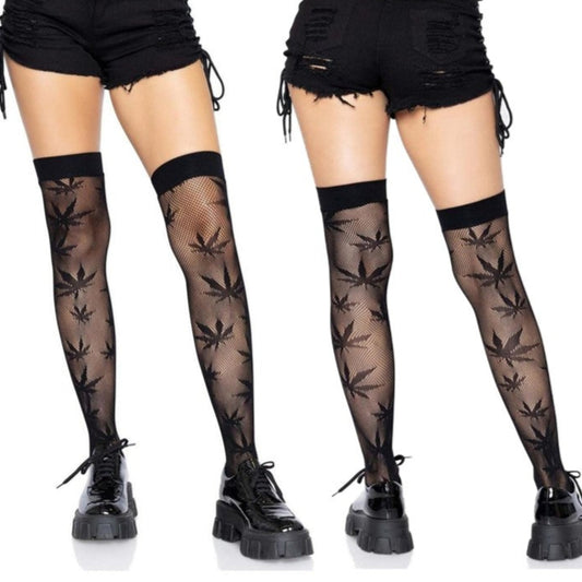 Cloud 9 Lingerie | Sexy Hosiery in Corpus  Christi | BLACK 420 THIGH HIGH STOCKINGS