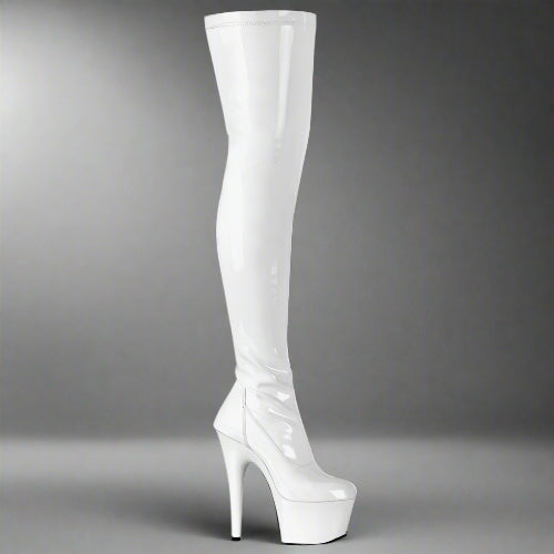 Cloud 9 Lingerie | Sexy Stripper Store in Corpus Christi | WHIT THIGH HIGH BOOTS
