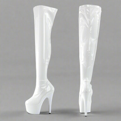 Cloud 9 Lingerie | Sexy Stripper Store in Corpus Christi | WHIT THIGH HIGH BOOTS