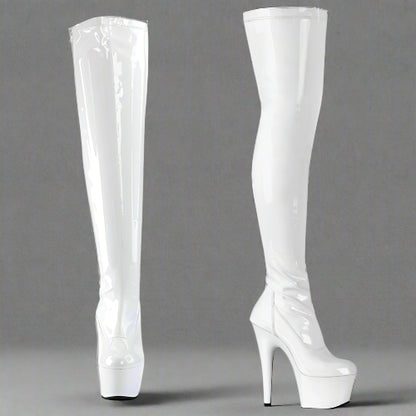 Cloud 9 Lingerie | Sexy Stripper Store in Corpus Christi | WHIT THIGH HIGH BOOTS