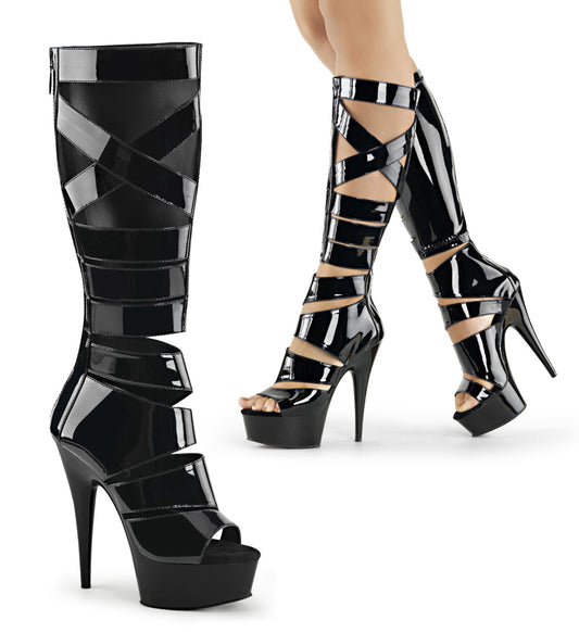 6" KNEE HIGH GLADIATOR BOOTS