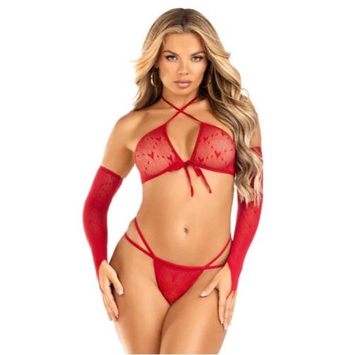 Cloud 9 Lingerie | Sexy Adult Lingerie | RED HOT BRALETTE SET | One Size