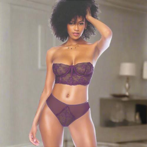 Cloud 9 Lingerie | Sexy Lingerie in Corpus Christi | PURPLE BRALETTE SET