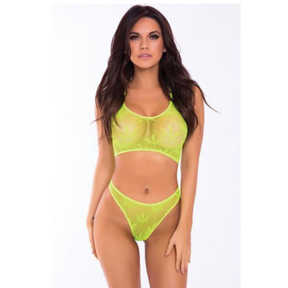 Cloud 9 Lingerie | Sexy Lingerie in Corpus Christi | FISHNET MARIJUANA BRA SET