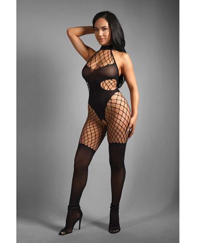 Cloud 9 Lingerie | Sexy Lingerie in Corpus Christi | DIAMOND NET CROTCHLESS BODYSTOCKING