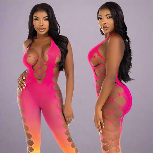 Cloud 9 Lingerie | Sexy Lingerie in Corpus Christi | FOOTLESS OMBRE BODYSTOCKING