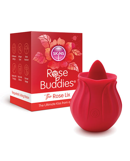 RED LIX VIBRATING ROSE BUDDY VIBRATOR