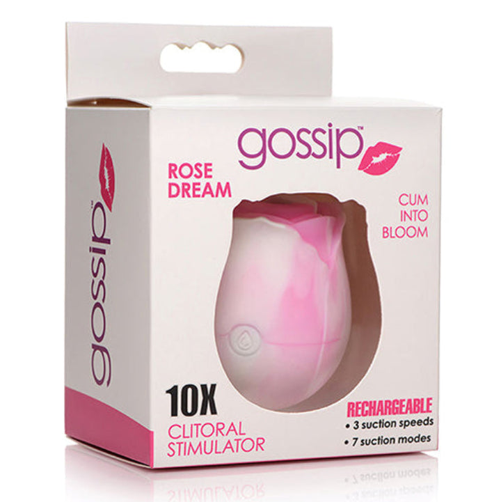 Cloud 9 Lingerie | Adult Toy Store for Lovers | Curve Toys Gossip Cum Into Bloom Clitoral Vibrator - Rose Dream Swirl