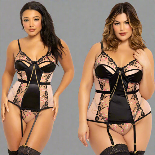 Cloud 9 Lingerie | Romantic Lingerie Store in Corpus Christi | SOPHISTICATED ROMANCE BUSTIER SET