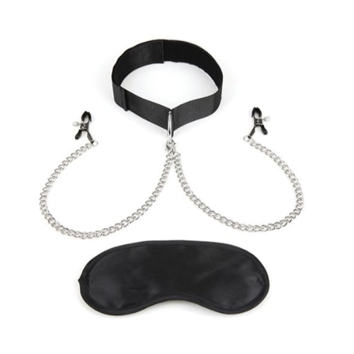 COLLAR WITH ATTACHED NIPPLE CLAMPS