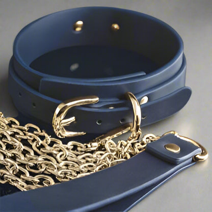 Cloud 9 Lingerie | Adult Fetish Toys in Corpus Christi | COUTURE BONDAGE COLLAR AND LEASH SET