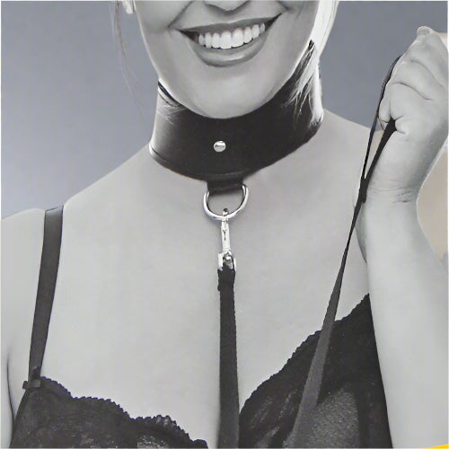 Cloud 9 Lingerie | Sexy Fetish BDSM Adult Toys in Corpus Christi | BLACK COLLAR AND LEASH SET