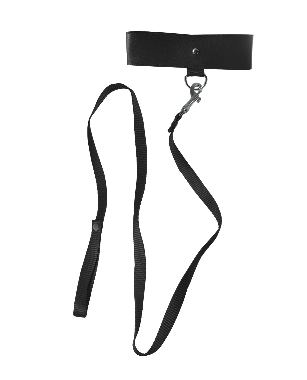 BASIC BLACK COLLAR & LEASH