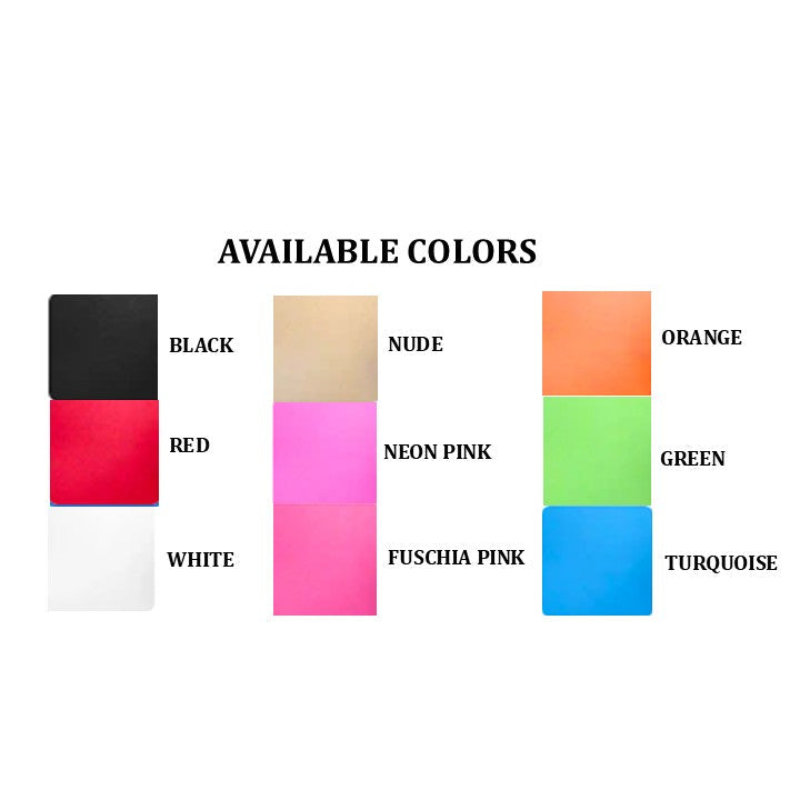 Cloud 9 Lingerie | Sexy Stripper Wear in Corpus Christi | O-RING DANCER THONG COLOR CHART