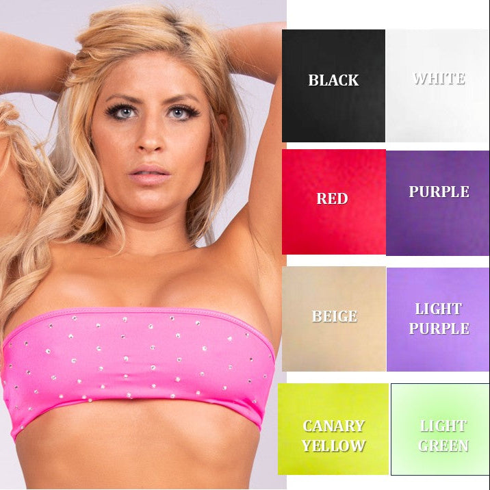 Cloud 9 Lingerie | Sexy Stripper Wear in Corpus Christi | RHINESTONE DANCER TUBE TOP