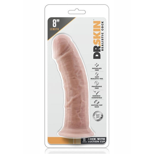 Cloud 9 Lingerie | Adult Toys in Corpus Christi | 8-INCH REALISTIC FEEL DILDO - VANILLA