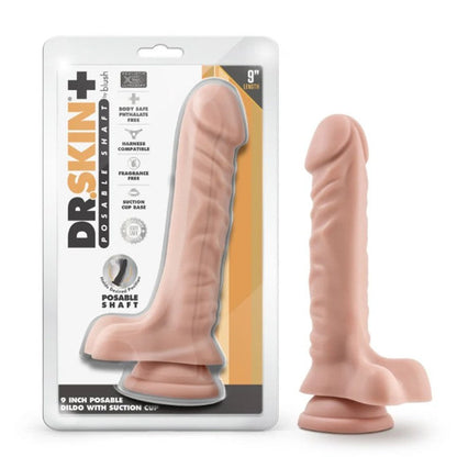 Cloud 9 Lingerie | Adult Toys in Corpus Christi | DR. SKIN 9-INCH POSABLE DILDO WITH SUCTION CUP