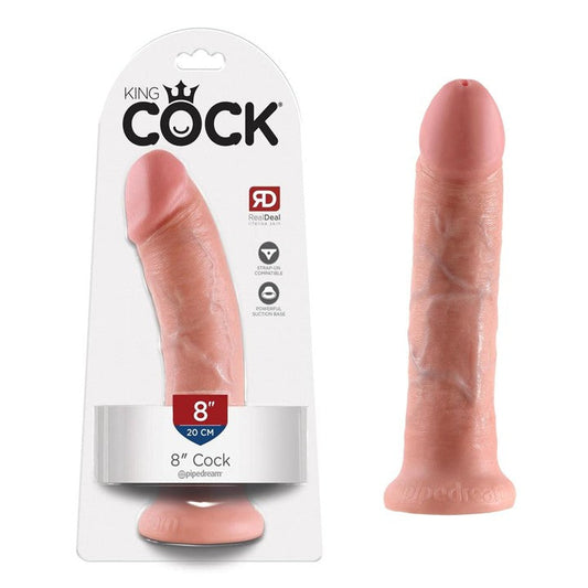 Cloud 9 Lingerie | Adult Toys in Corpus Christi | KING COCK 8" REALISTIC SUCTION CUP DILDO